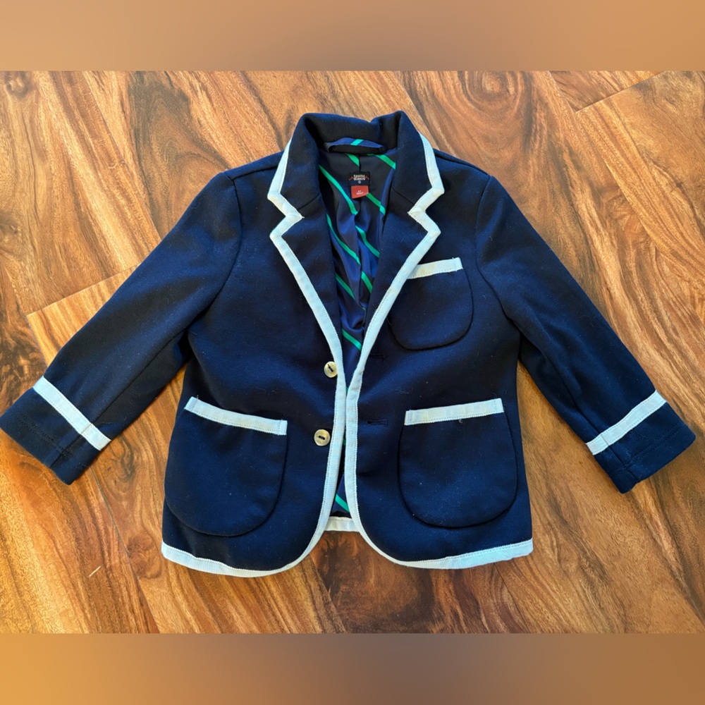 Rowing Blazers x Target Kids Navy Button Blazer 2T Unisex Jacket Boys Girls - Picture 3 of 8